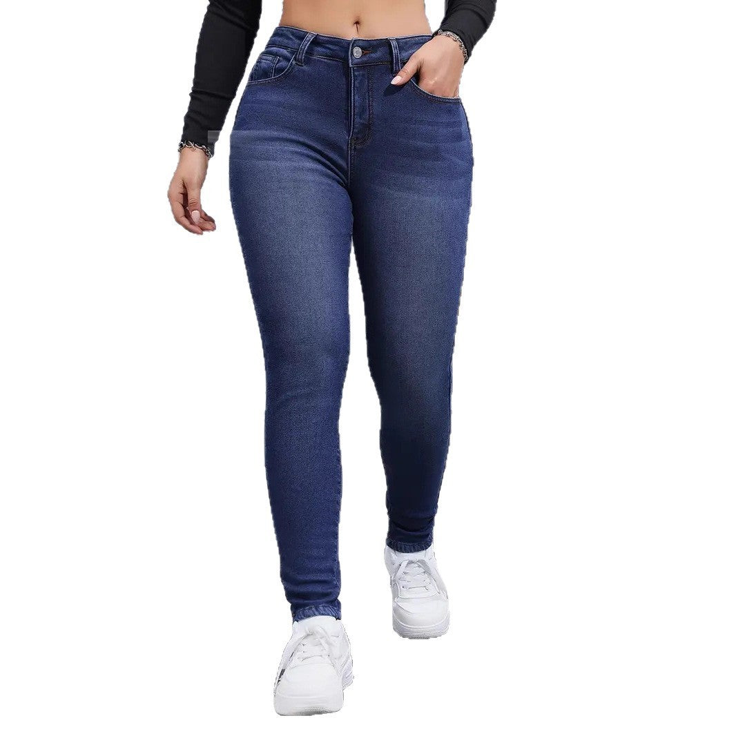 Jean Skinny Élastique Brossé