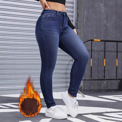 Jean Skinny Élastique Brossé