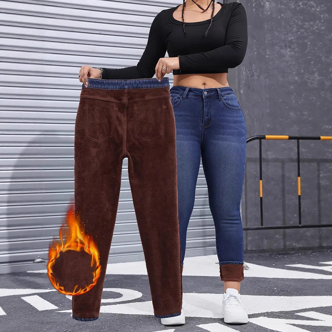 Jean Skinny Élastique Brossé