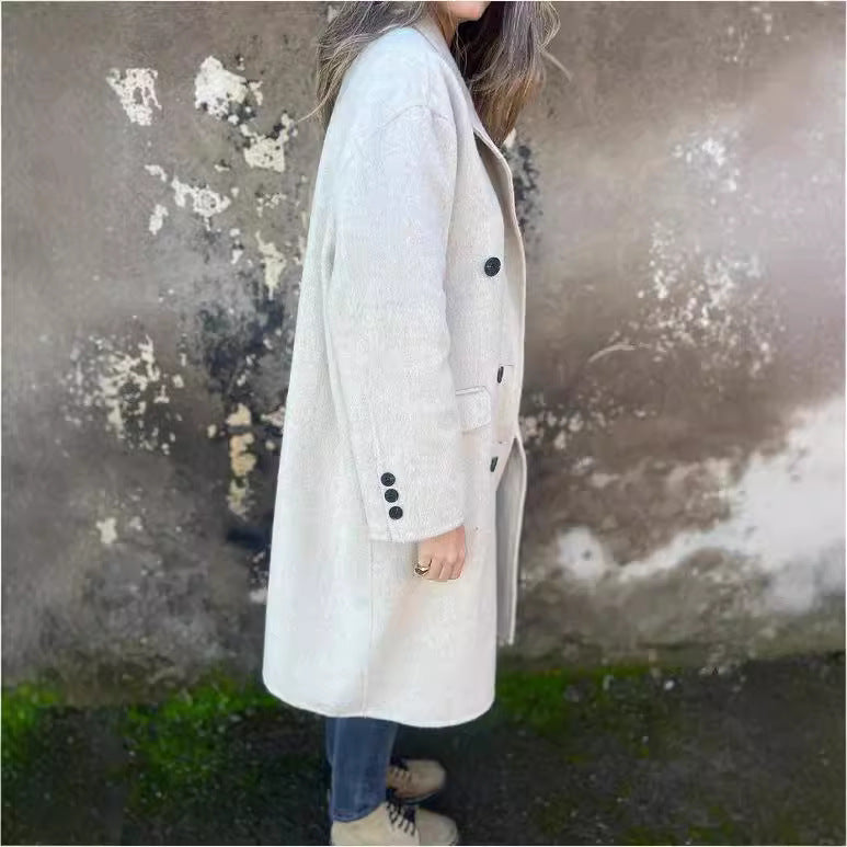 Manteau à Double Boutonnage